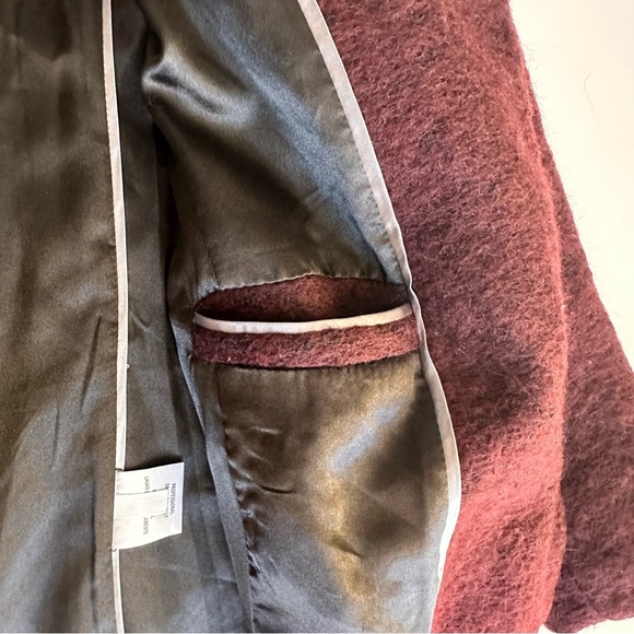 Andrew Marc Wool Blend Burgundy Winter Jacket | Size S - Picture 7 of 11